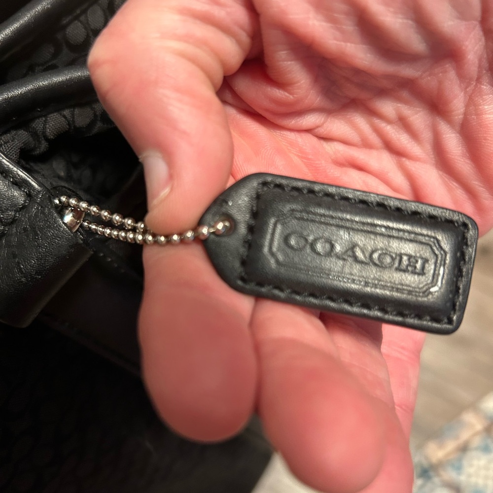 Coach❤️Hampton Black Signature Monogram X-Large Tote/Laptop Bag - Picture 5 of 15